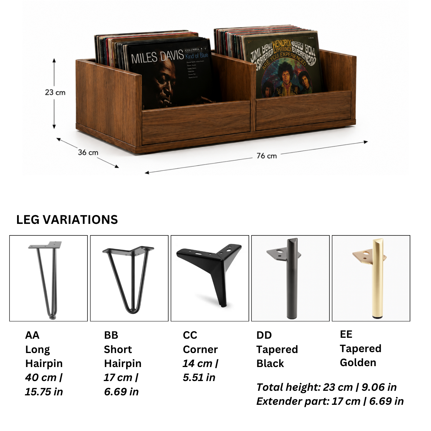 VINYL RECORDS STORAGE "STACK"